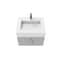 Castello Usa Nile 24-inch Gray Vanity Set with White Top and Chrome Handles CB-MC-24G-CHR-2053-WH - alternate 4